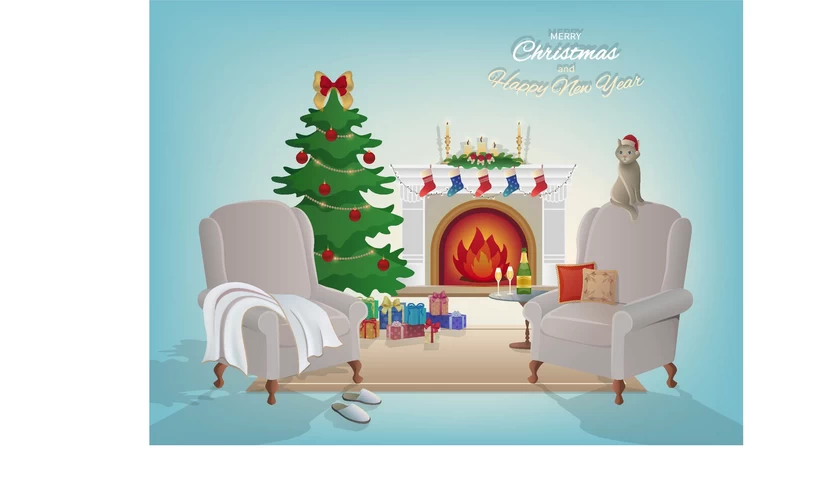 圣诞节圣诞树圣诞老人闪亮装饰电商促销折扣海报PSD模板AI素材【370】